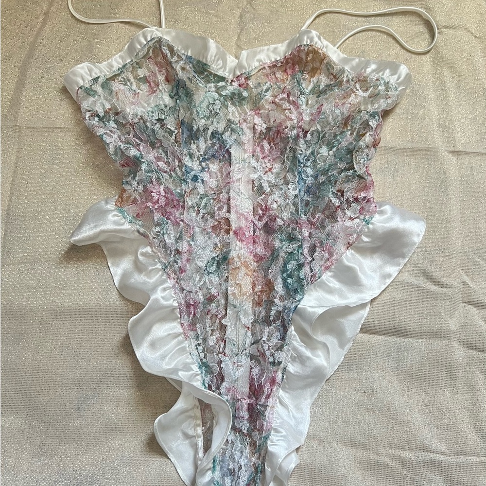 Victoria's Secret Vintage Lace Teddy Bodysuit